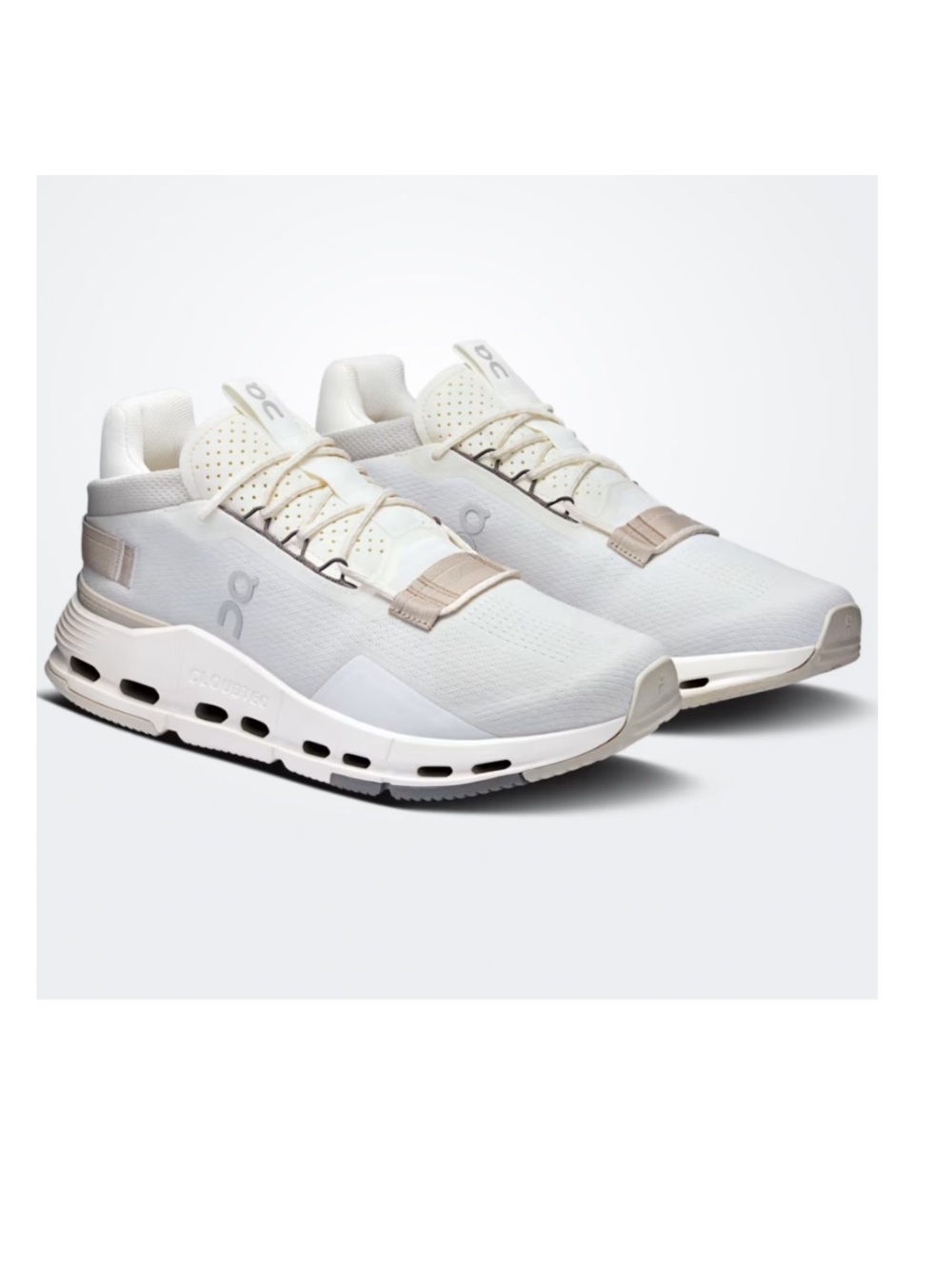 ON running sneakers Cloudnova 2  Ice | Sand women size 10.5 preowned